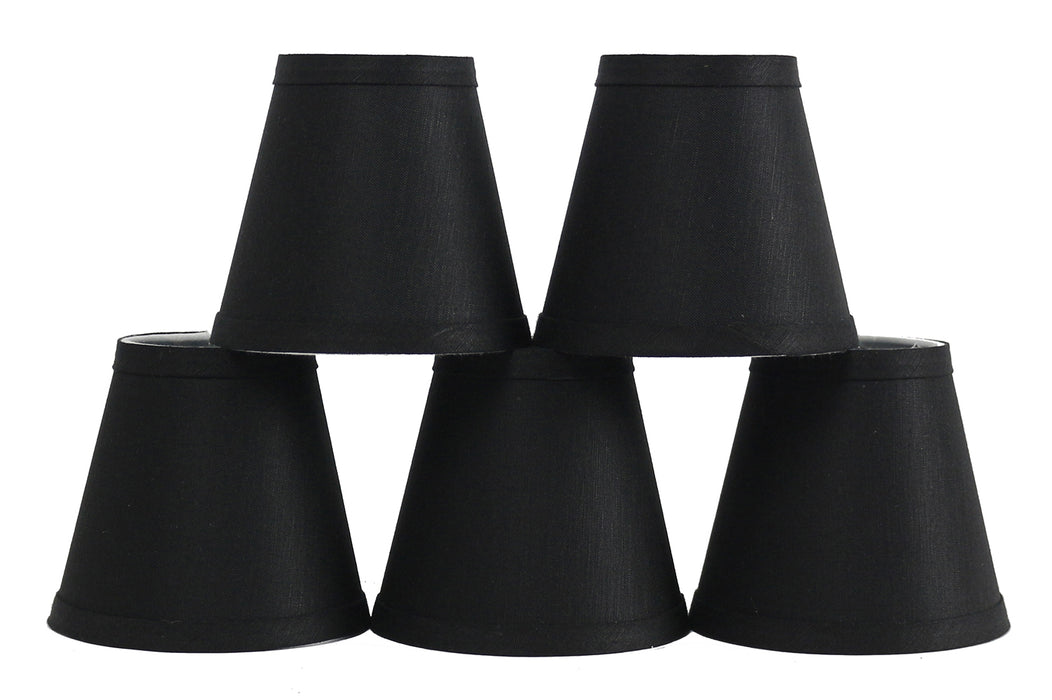 Linen 5-inch Chandelier Lamp Shade - 7 Colors