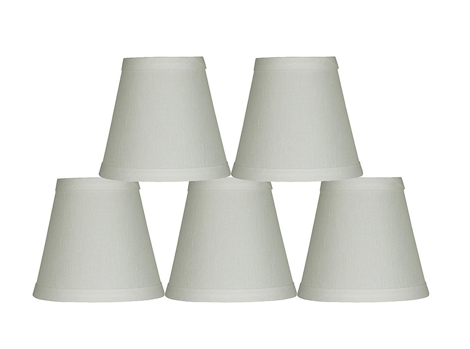 Linen 5-inch Chandelier Lamp Shade - 7 Colors