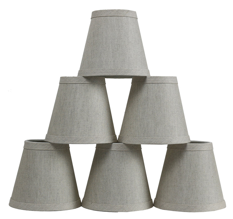 Linen 5-inch Chandelier Lamp Shade - 7 Colors