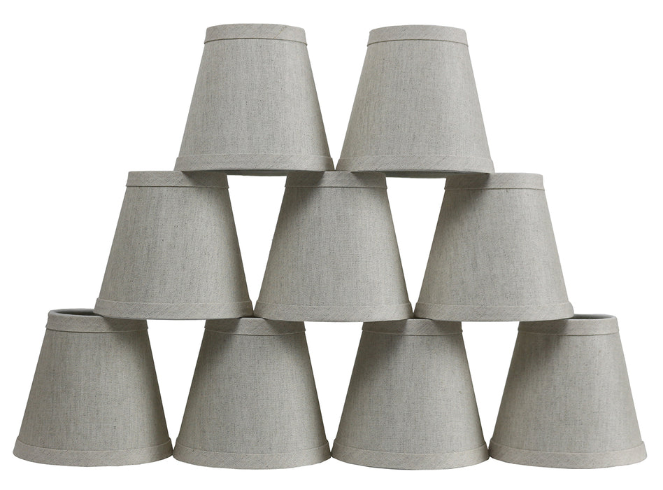 Linen 5-inch Chandelier Lamp Shade - 7 Colors