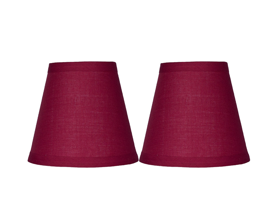 Cotton 5-inch Chandelier Lamp Shade - 10 Colors