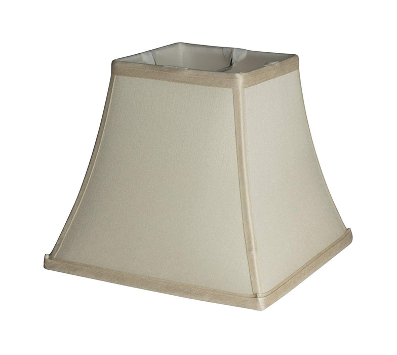 Square 9-inch Softback Bell Lampshade, Faux Slik, Spider