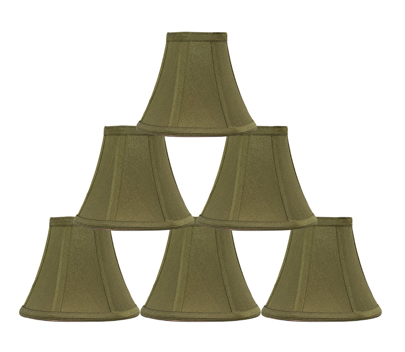 Silk Bell 6-inch Chandelier Lamp Shade - 20 Colors