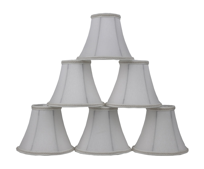 Silk Bell 6-inch Chandelier Lamp Shade - 20 Colors