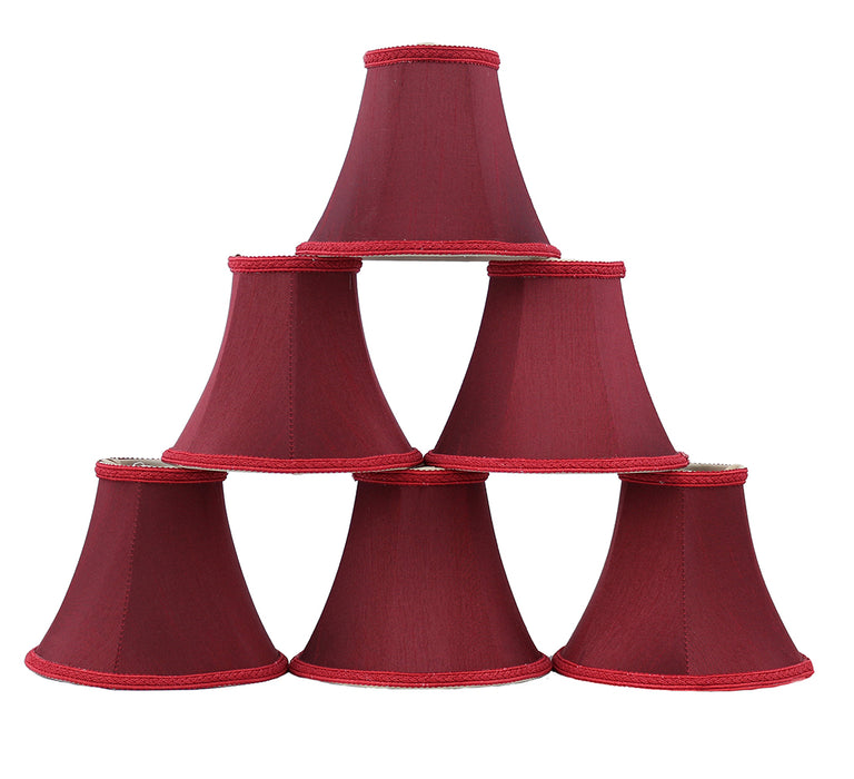 Silk Bell 6-inch Chandelier Lamp Shade - 20 Colors