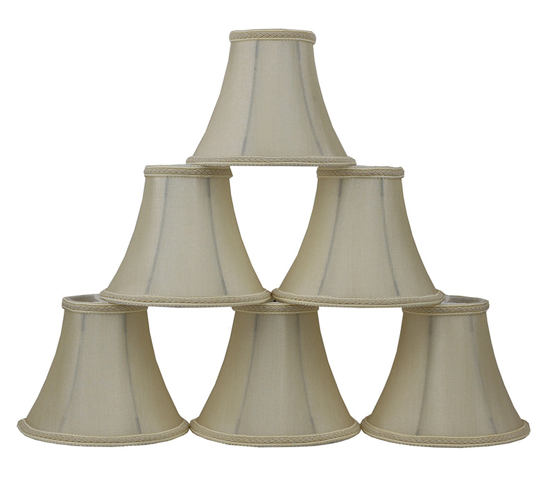 Silk Bell 6-inch Chandelier Lamp Shade - 20 Colors