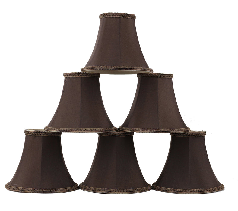 Silk Bell 6-inch Chandelier Lamp Shade - 20 Colors