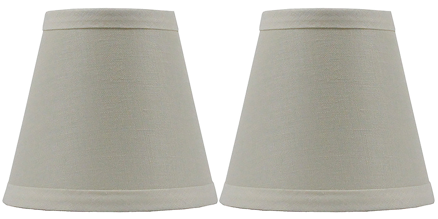 Linen 5-inch Chandelier Lamp Shade - 7 Colors