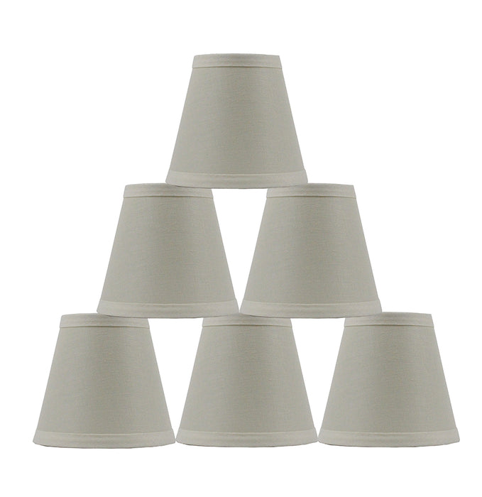 Linen 5-inch Chandelier Lamp Shade - 7 Colors