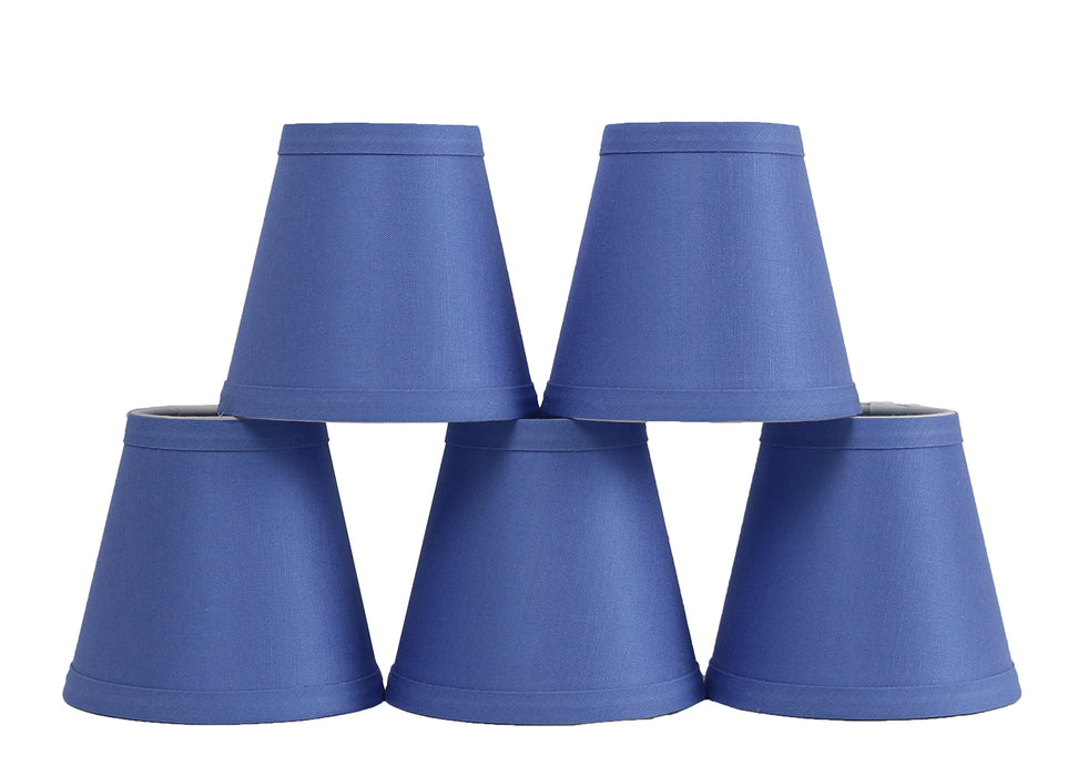 Linen 5-inch Chandelier Lamp Shade - 7 Colors