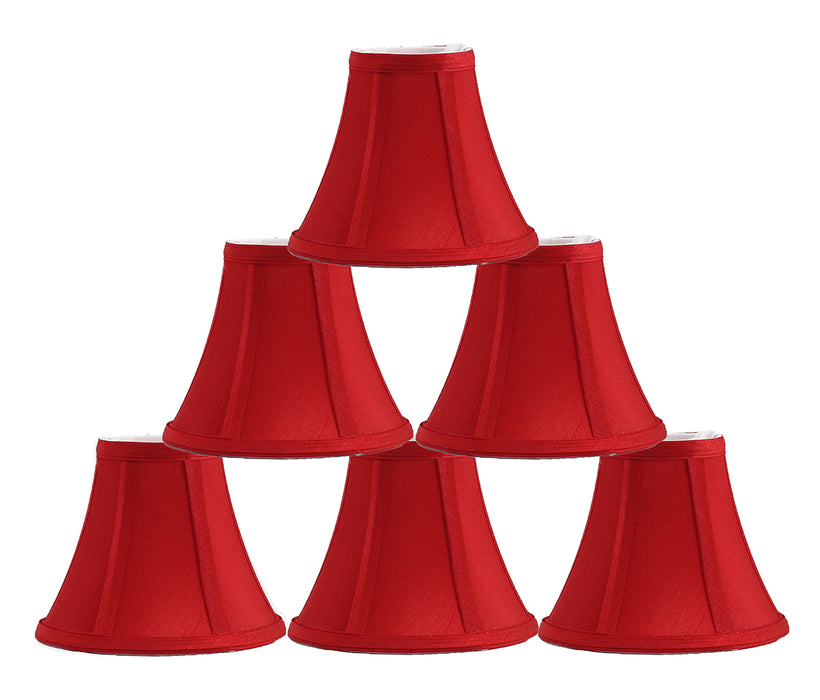 Silk Bell 6-inch Chandelier Lamp Shade - 20 Colors