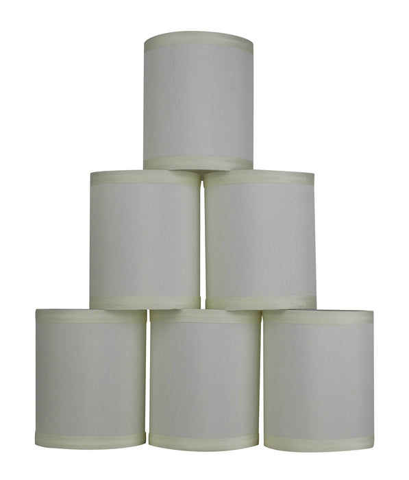 Silk 4-inch Drum Chandelier Lamp Shade - 4 Colors