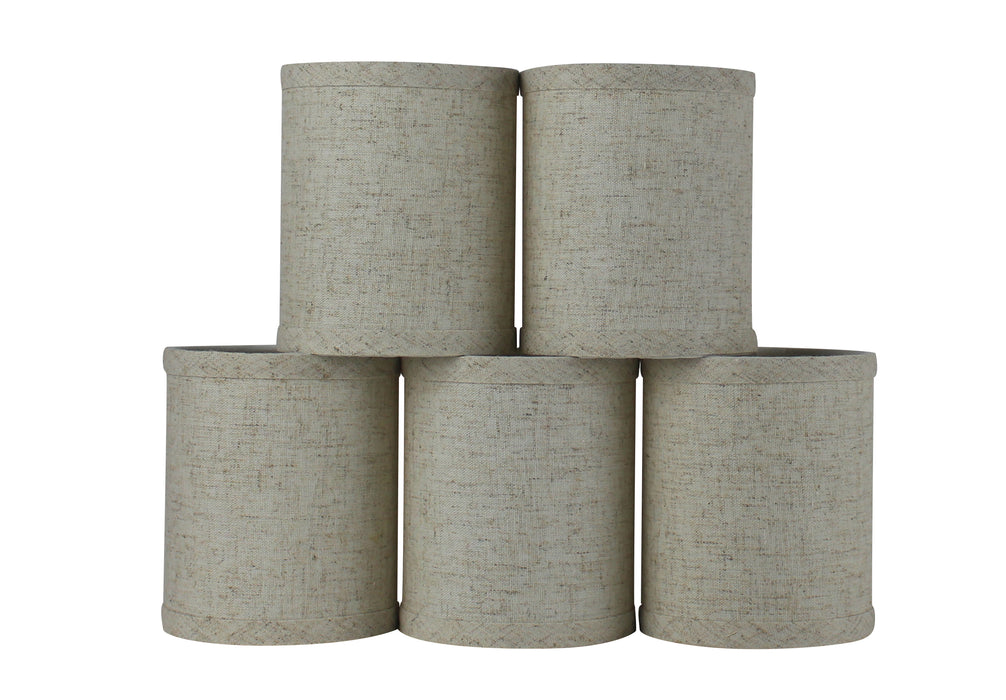 Linen 4-inch Drum Chandelier Lamp Shade - 4 Colors