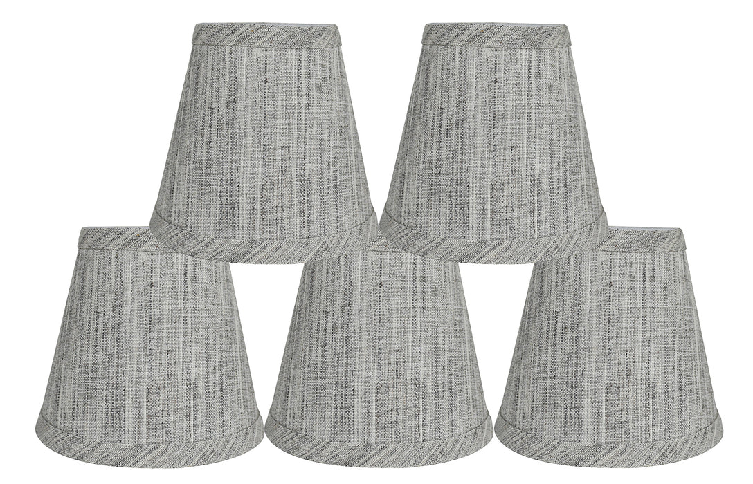 Linen 5-inch Chandelier Lamp Shade - 7 Colors