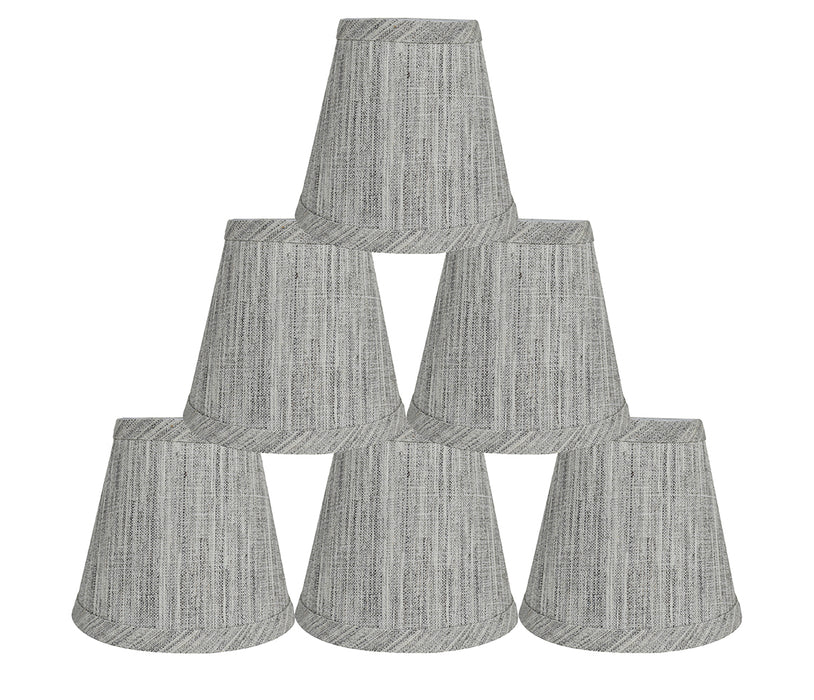 Linen 5-inch Chandelier Lamp Shade - 7 Colors