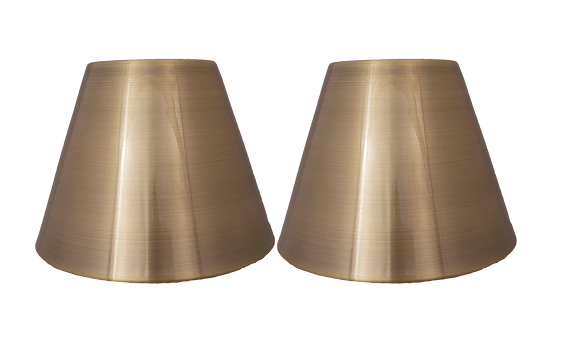 Metal 6-inch Chandelier Lamp Shade - 4 Finishes