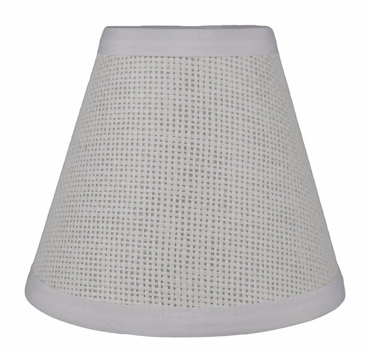 Woven Paper White Chandelier Lamp Shades - 5" & 6" Sizes