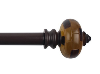 1-inch Adjustable Single Drapery Curtain Rod