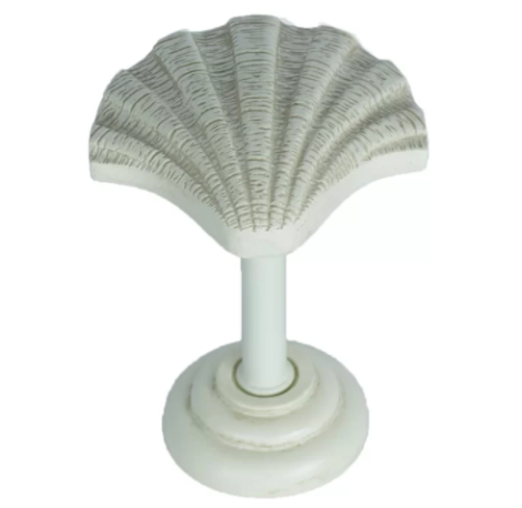 Shell Drapery Holdback Medallion - 3 Finishes