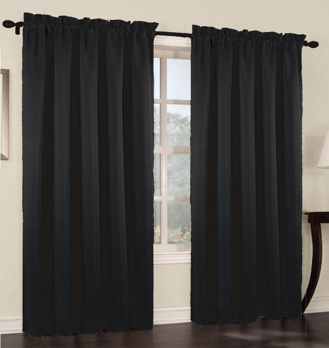 Set of 2 Blackout Curtain Panels - 7 colors