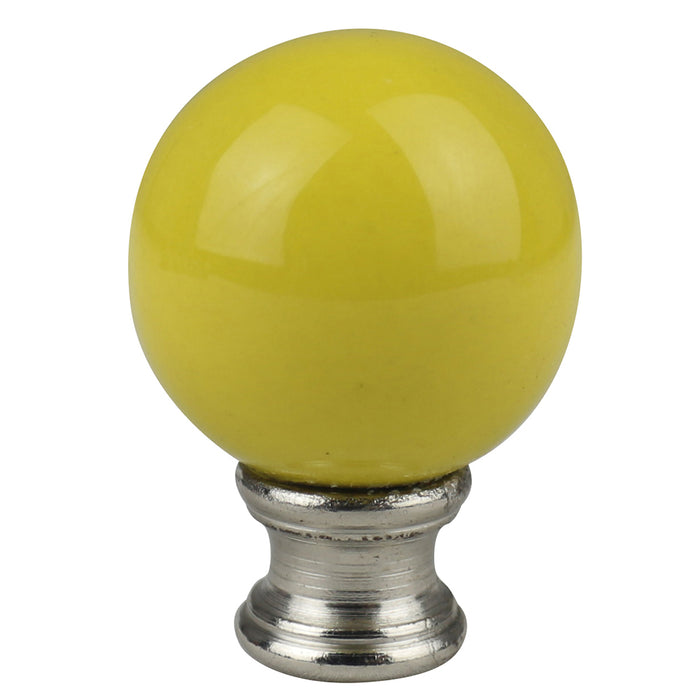 Ceramic Ball Lamp Finial - 9 Colors