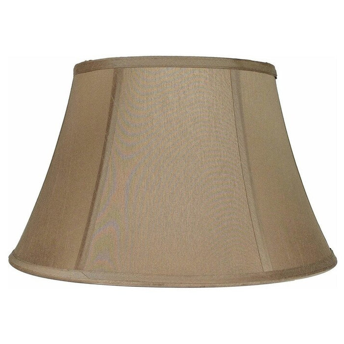 Softback Bell Lampshade, Faux Silk, 14-inch, Spider-fitter