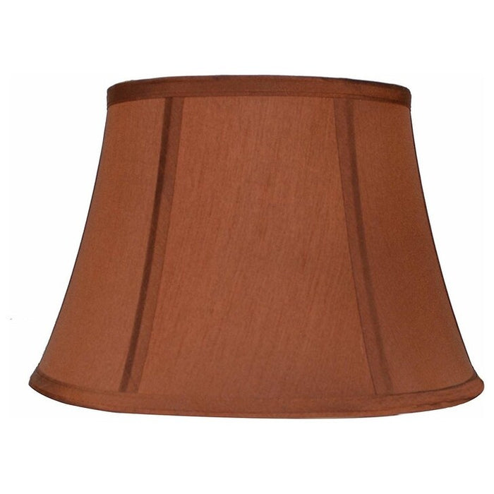 Softback Bell Lampshade, Faux Silk, 14-inch, Spider-fitter