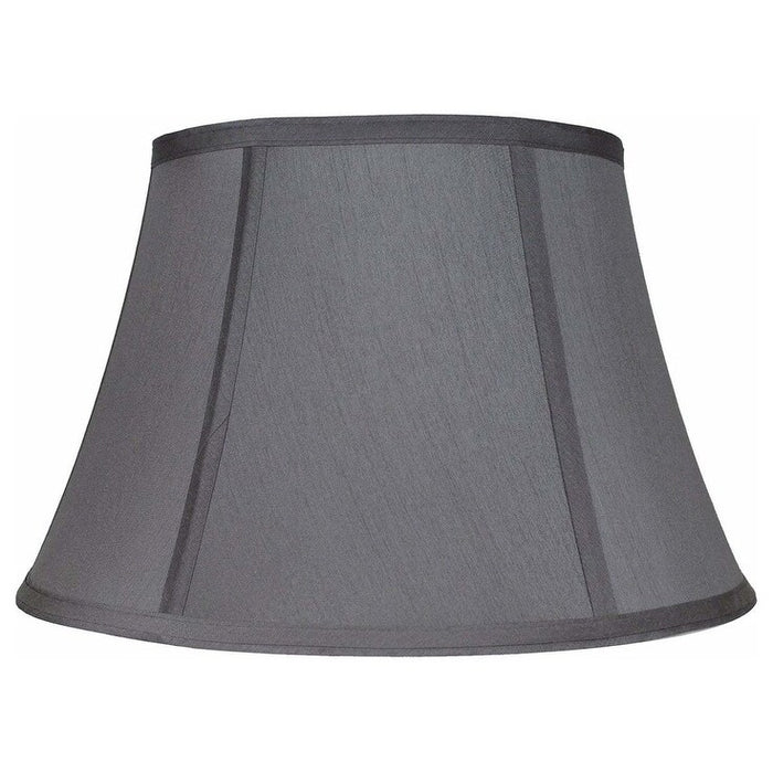 Softback Bell Lampshade, Faux Silk, 14-inch, Spider-fitter