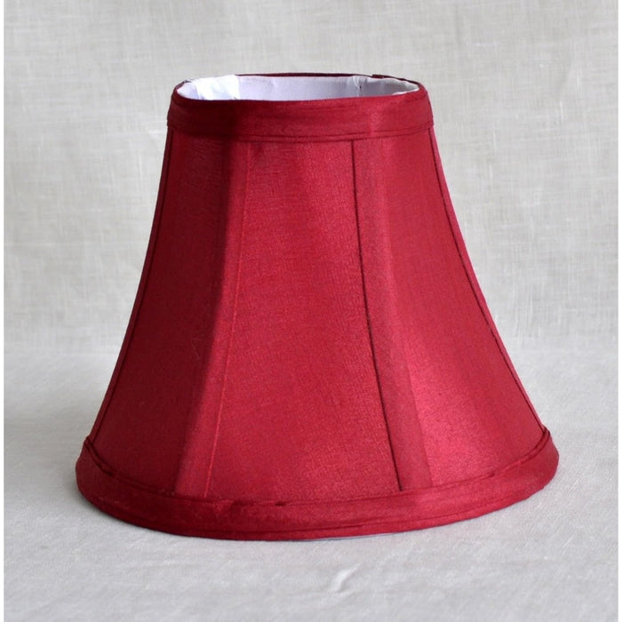 Urbanest Chandelier Lamp Shades 6-inch, Bell, Clip On, Burgundy (Set of 9)