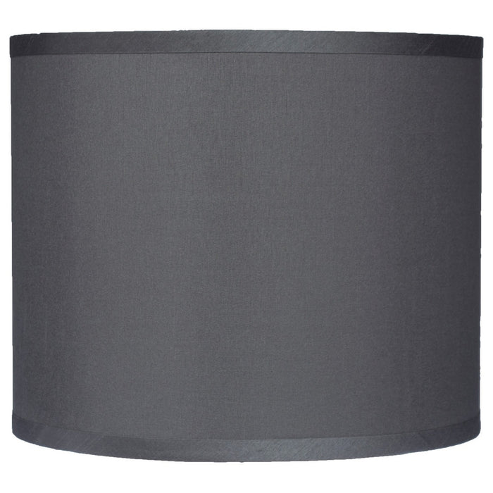 Faux Silk Drum Lampshade, 12-inch By 12-inch By 10-inch, Spider Fitter