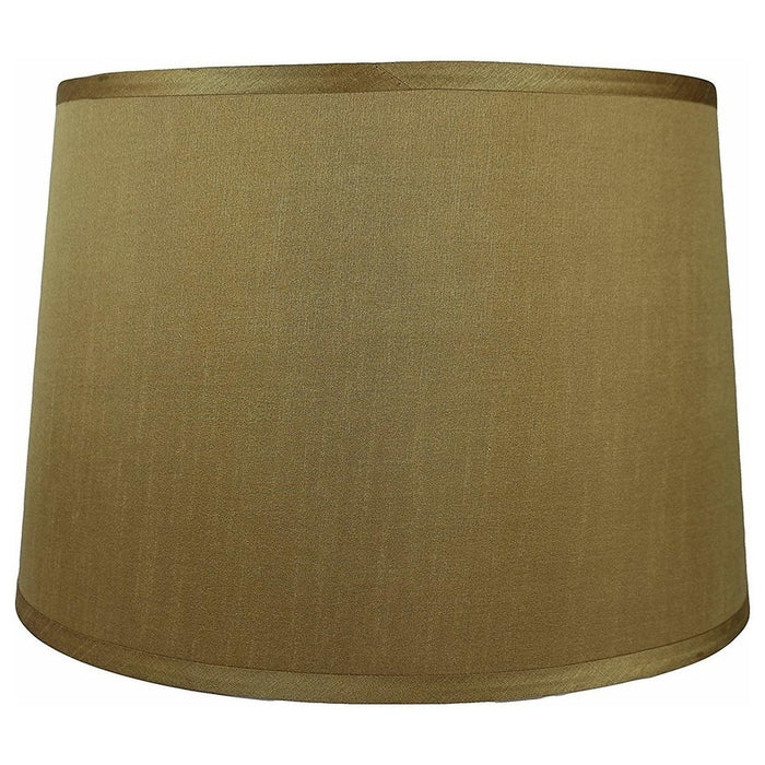 French Drum Faux Silk 16-inch Lampshade - 6 Colors