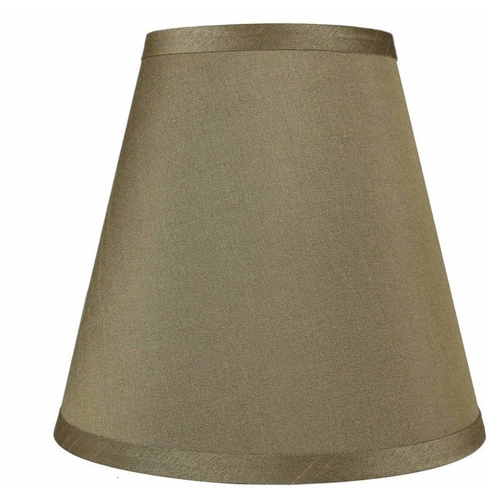 Hardback Faux Silk Empire Lamp Shade 5-inch by 9-inch by 8.5-inch, Spider Washer Fitter