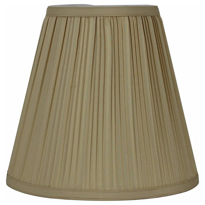 Hardback Faux Silk Empire Lamp Shade 5-inch by 9-inch by 8.5-inch, Spider Washer Fitter