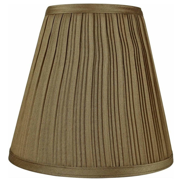 Hardback Faux Silk Empire Lamp Shade 5-inch by 9-inch by 8.5-inch, Spider Washer Fitter