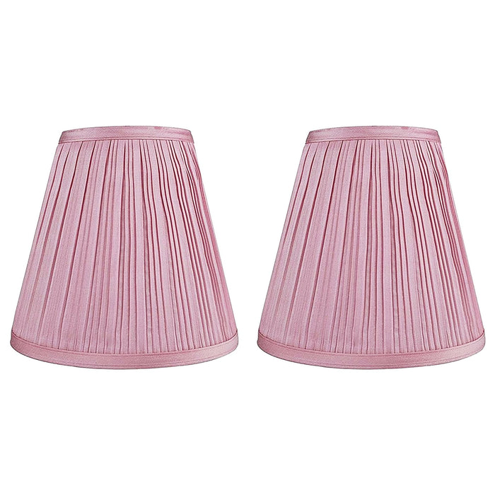 Hardback Faux Silk Empire Lamp Shade 5-inch by 9-inch by 8.5-inch, Spider Washer Fitter