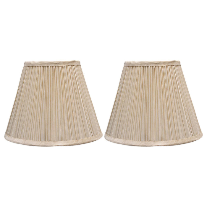 Mushroom Pleated Softback Lamp Shade, Faux Silk, 5-inch by 9-inch by 7-inch, Spider