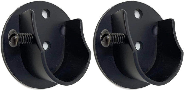 Set of 2 Inside Mount Brackets for 1 1-8 inch to 1 1-4 inch Curtain Rods