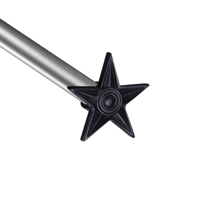 Urbanest Star Window Curtain Drapery Rod Set