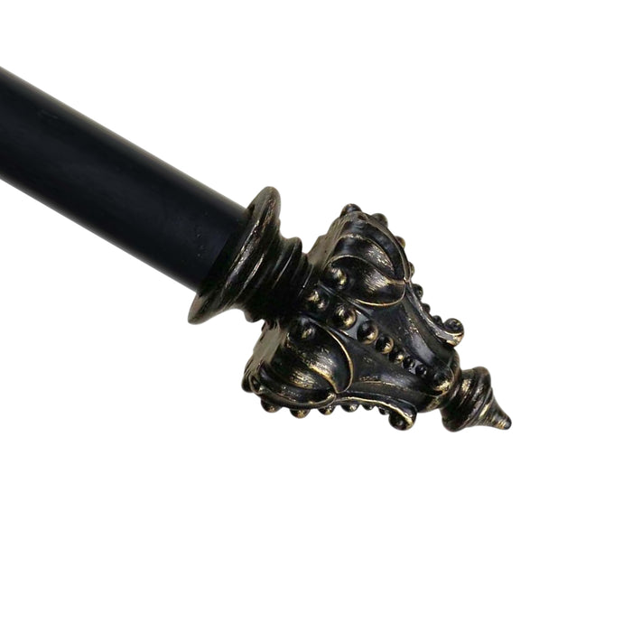 Urbanest 1-inch Diameter Regale Adjustable Single Drapery Curtain Rod