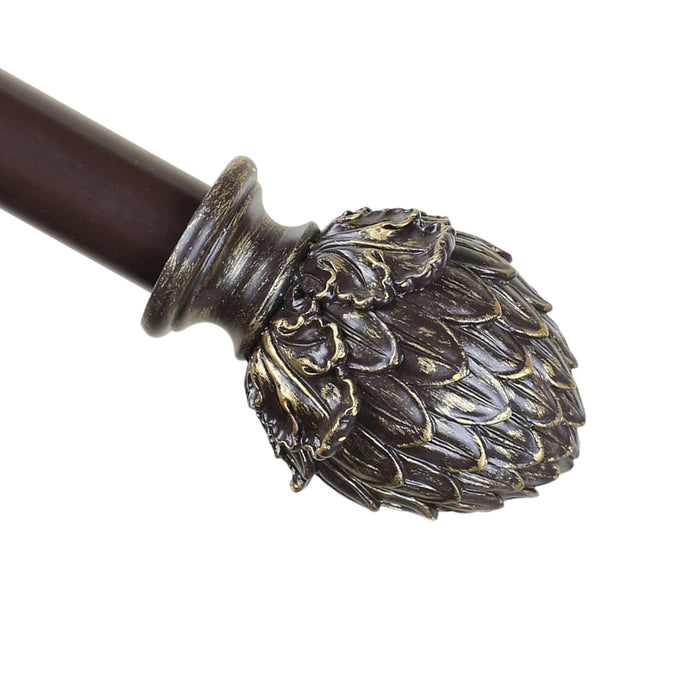 Urbanest 1-inch Diameter Artichoke Adjustable Single Drapery Curtain Rod