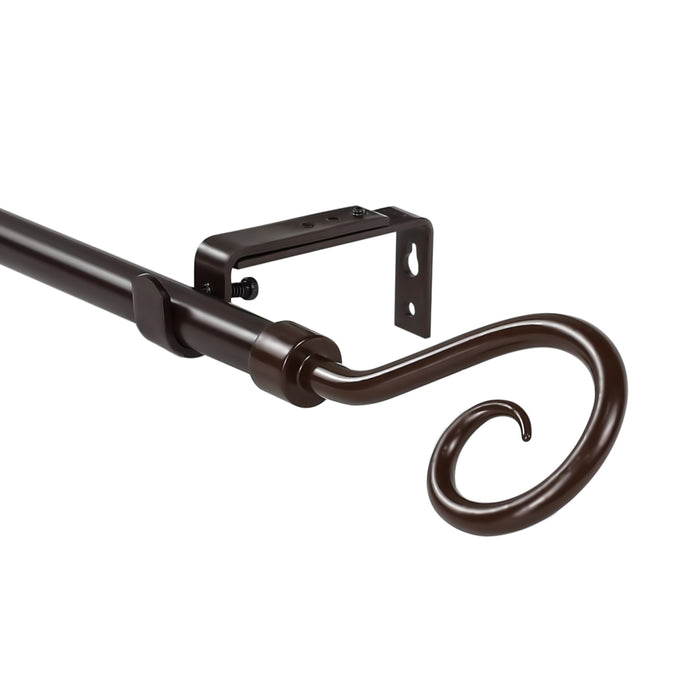 Urbanest 5-8-inch Diameter Domanda Adjustable Single Drapery Curtain Rod