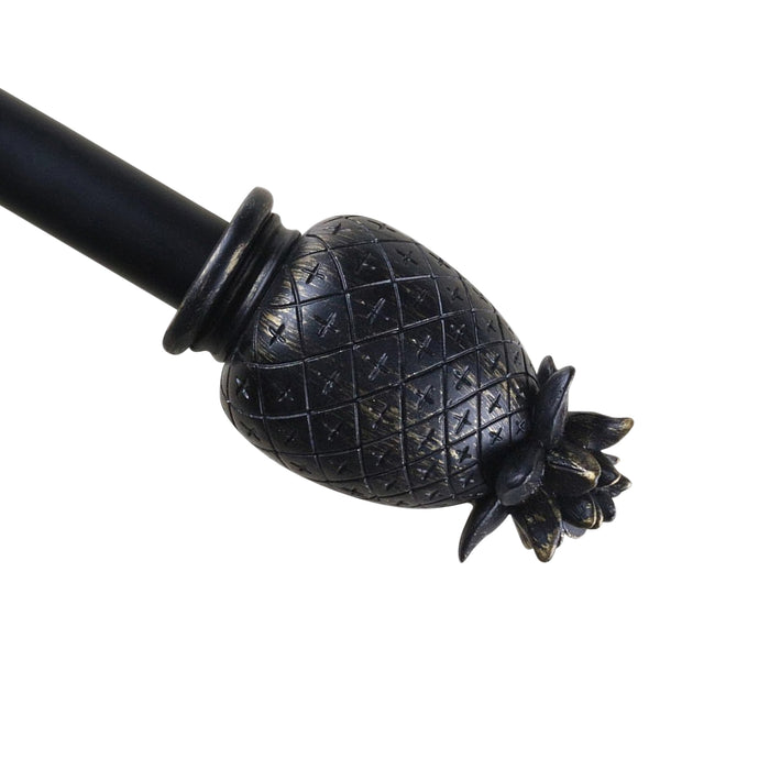 Urbanest 1-inch Diameter Pineapple Adjustable Single Drapery Curtain Rod - 4 Finishes