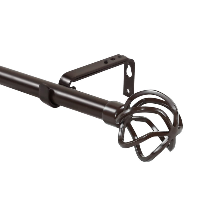 Urbanest 1-inch Diameter Zeffoli Adjustable Single Drapery Curtain Rod