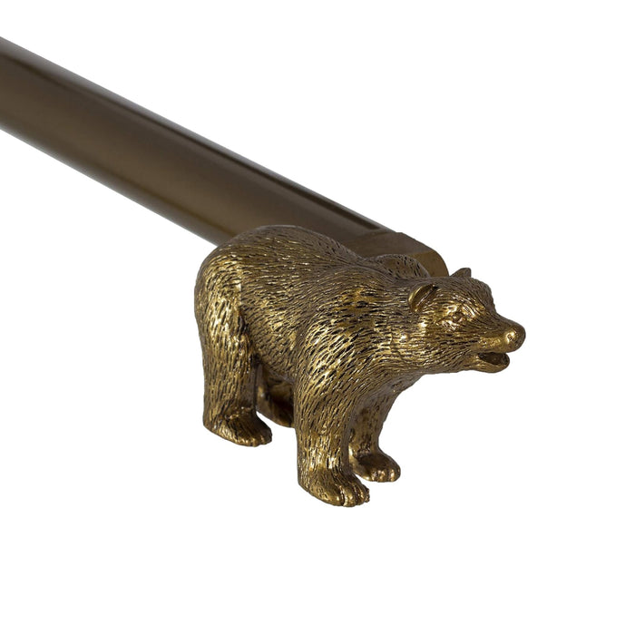 Urbanest 3-4-inch Adjustable Drapery Curtain Rod with Bear Finial