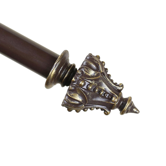 Urbanest 1-inch Diameter Regale Adjustable Single Drapery Curtain Rod