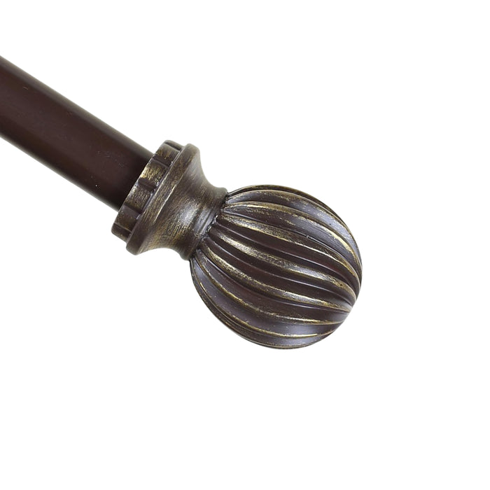 Urbanest 1-inch Diameter Lecca Adjustable Single Drapery Curtain Rod - 7 Finishes