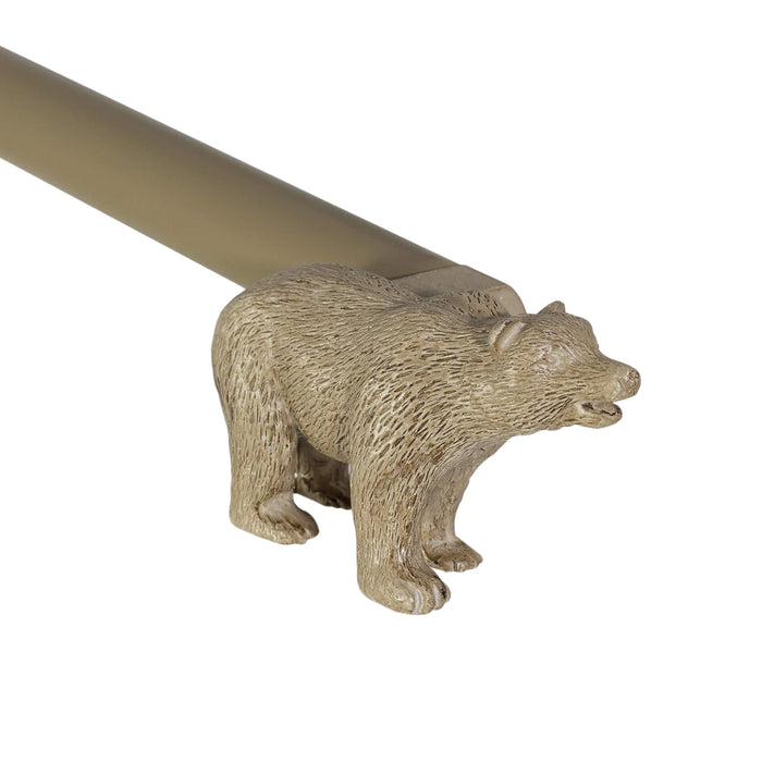 Urbanest 3-4-inch Adjustable Drapery Curtain Rod with Bear Finial