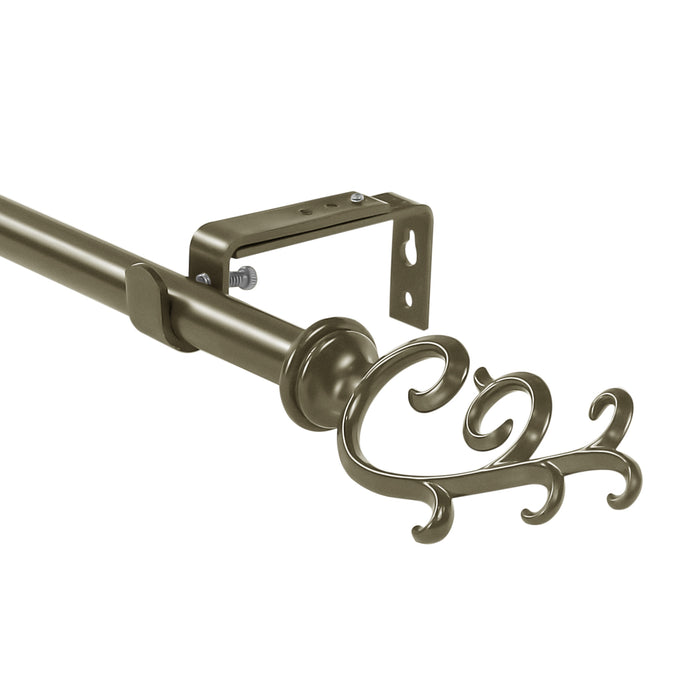 Urbanest 5-8-inch Diameter Julietta Adjustable Single Drapery Curtain Rod
