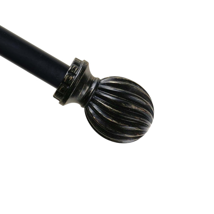 Urbanest 1-inch Diameter Lecca Adjustable Single Drapery Curtain Rod - 7 Finishes