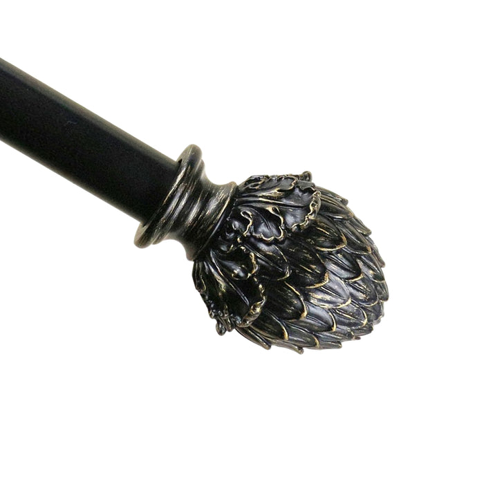 Urbanest 1-inch Diameter Artichoke Adjustable Single Drapery Curtain Rod